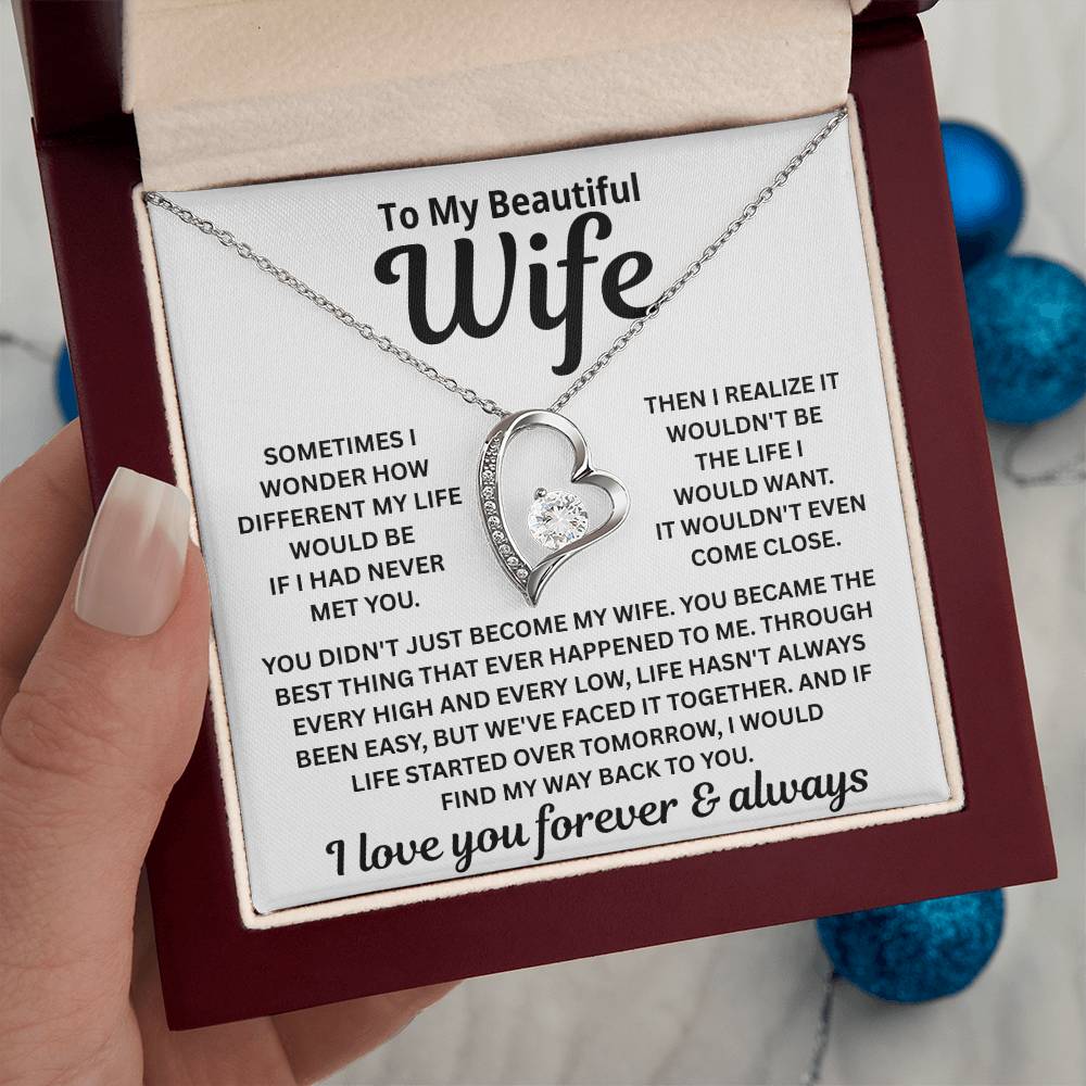 To My Wife – I’d Find You In Every Lifetime – Necklace