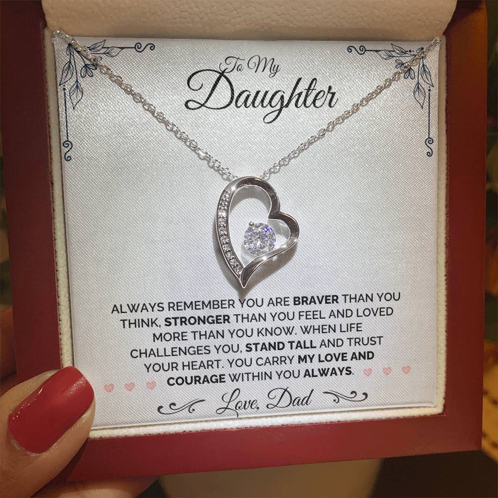 To My Daughter - Always Remember - Necklace