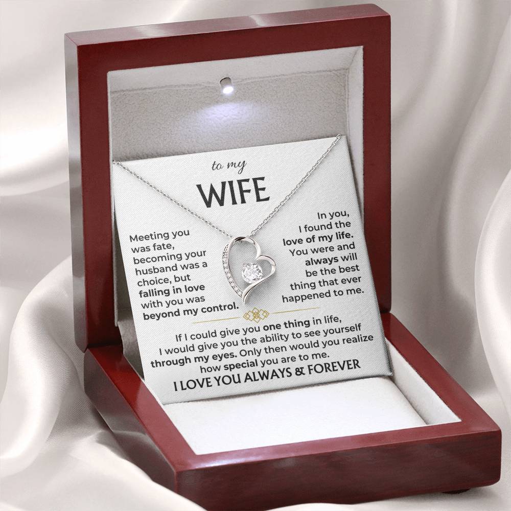 To My Wife - Meeting You Was Fate - Necklace