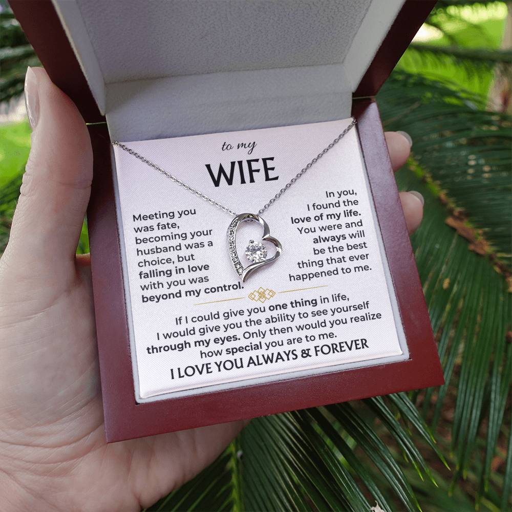 To My Wife - Meeting You Was Fate - Necklace