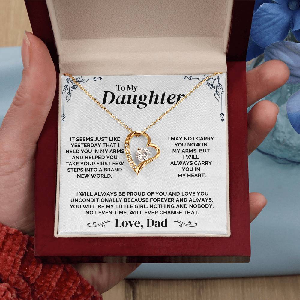 To My Daughter - Always My Little Girl - Necklace