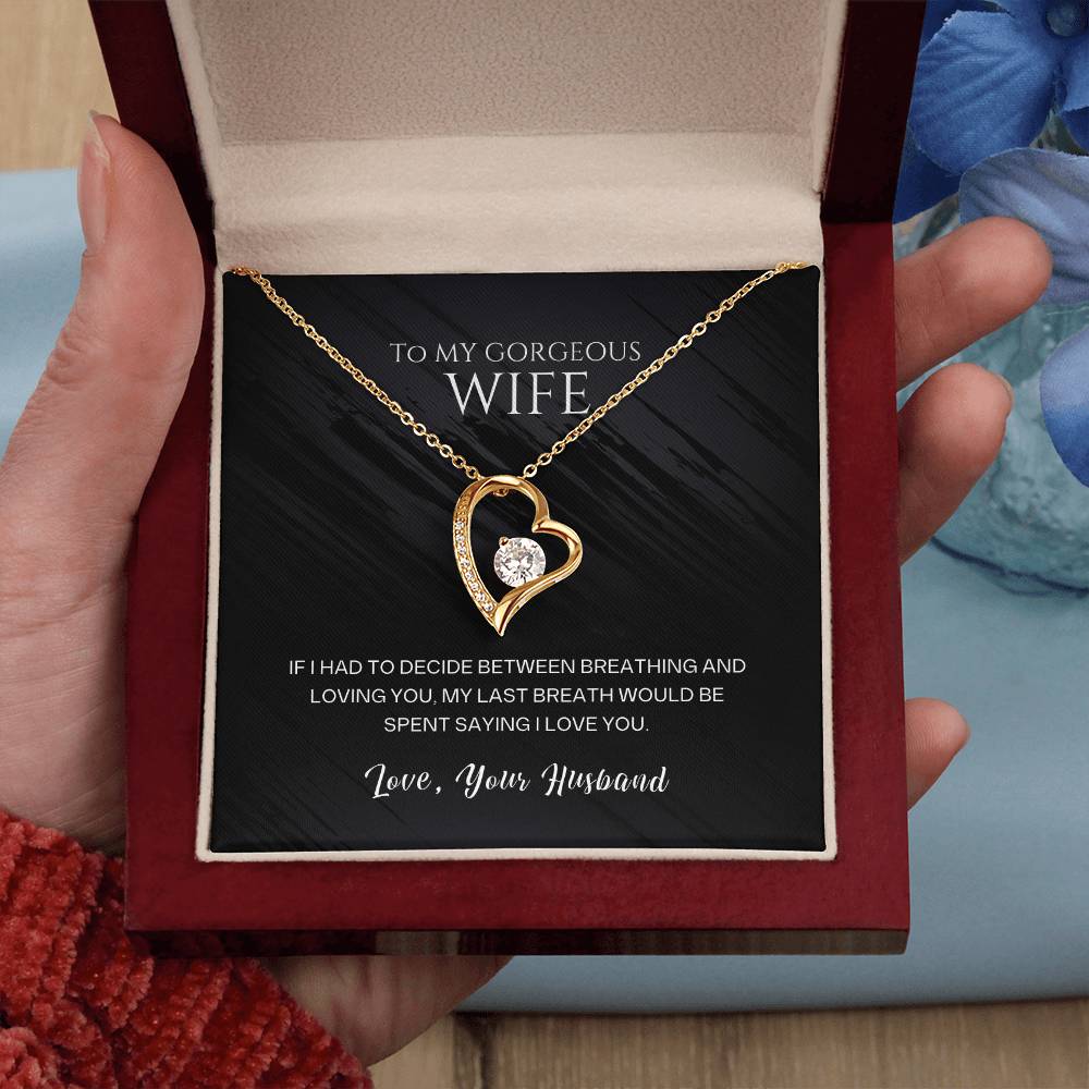 To My Wife - I Love You - Necklace