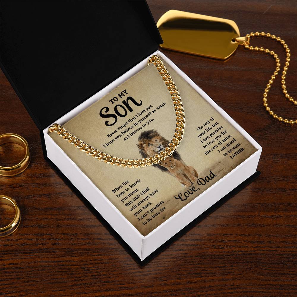 To My Son - This Old Lion - Link Chain