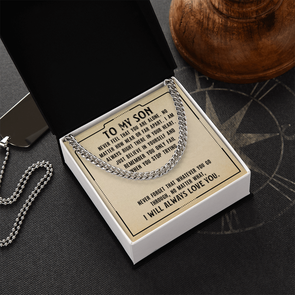 To My Son - Believe In Yourself - Link Chain