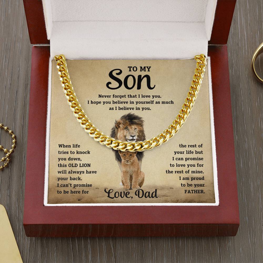 To My Son - This Old Lion - Link Chain
