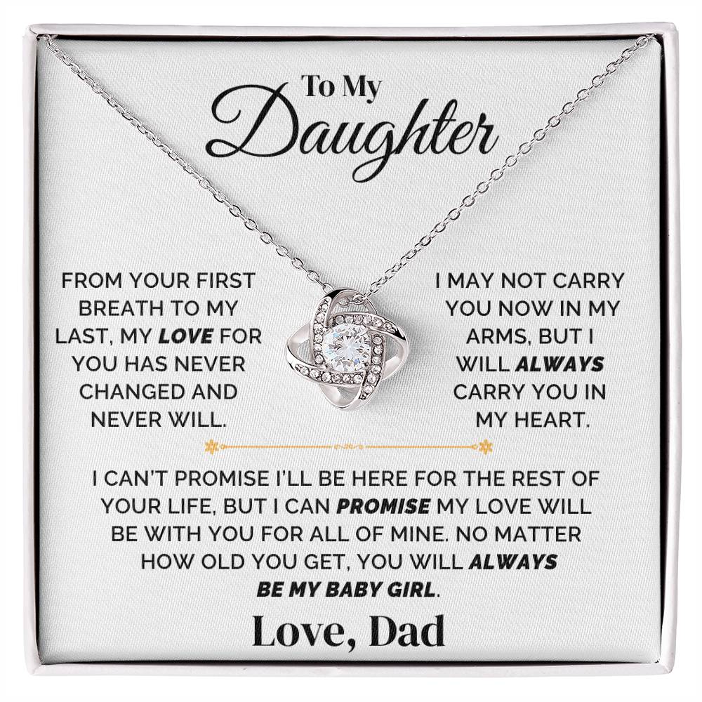 To My Daughter – Forever My Baby Girl – Necklace