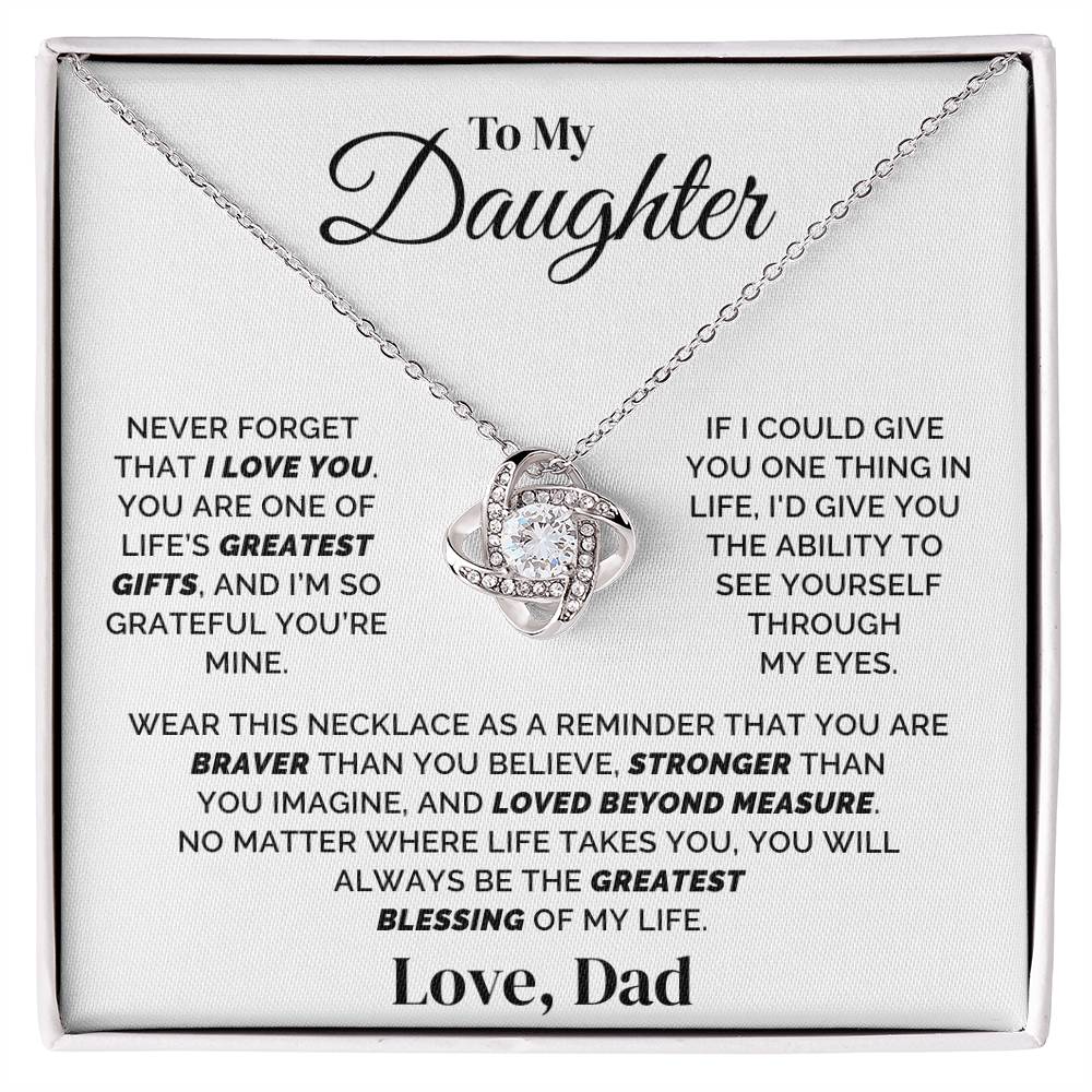 To My Daughter – Forever Grateful for You – Necklace
