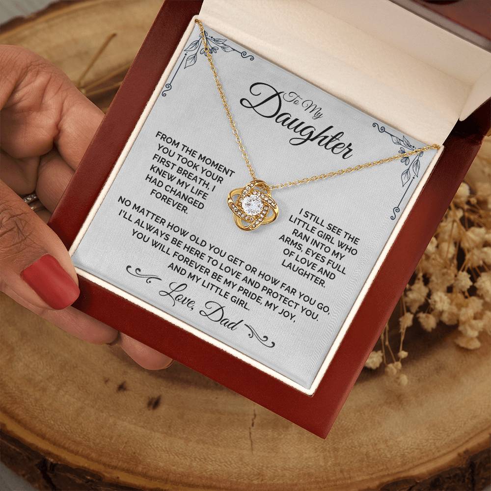To My Daughter - My Little Girl - Necklace