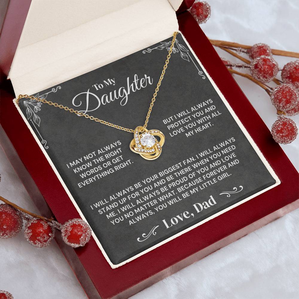 To My Daughter - Always My Little Girl - Necklace
