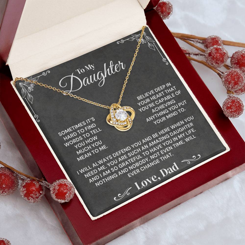 To My Daughter - You Mean Everything To Me - Necklace