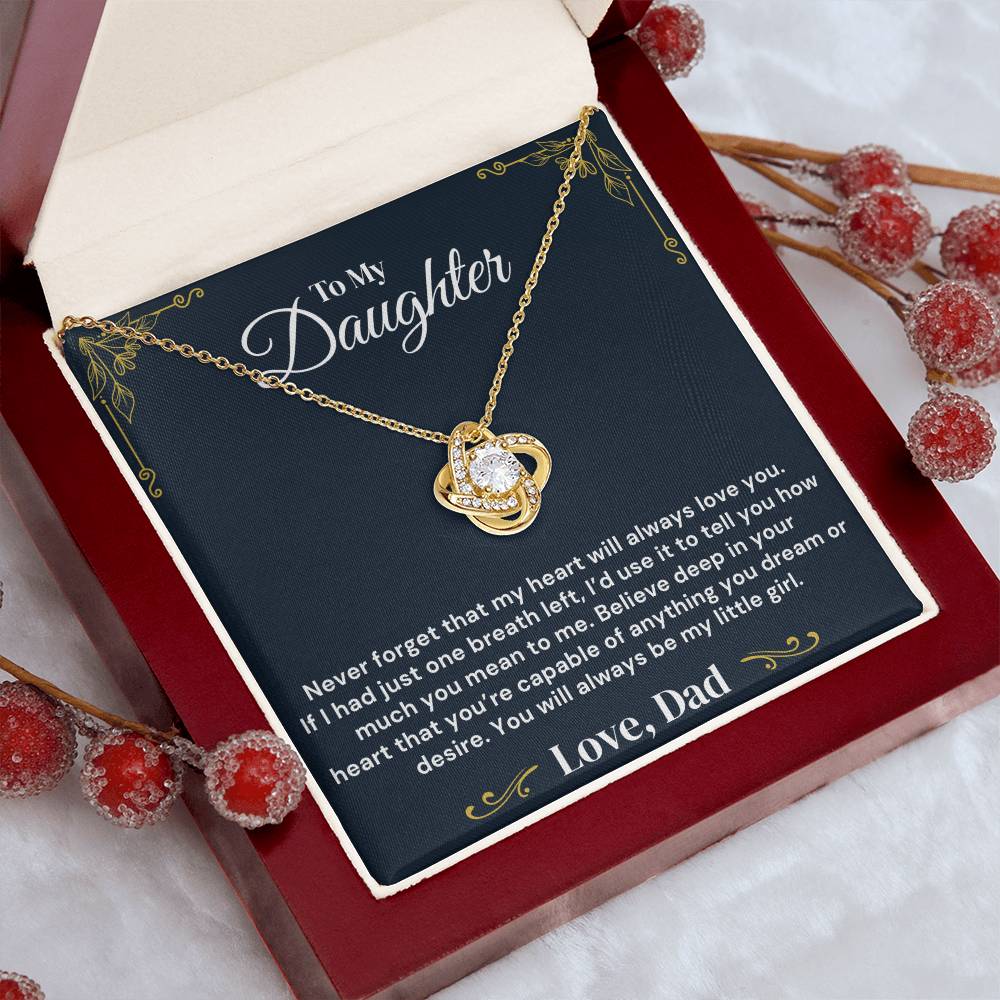 To My Daughter – My Heart Is Yours Always – Necklace