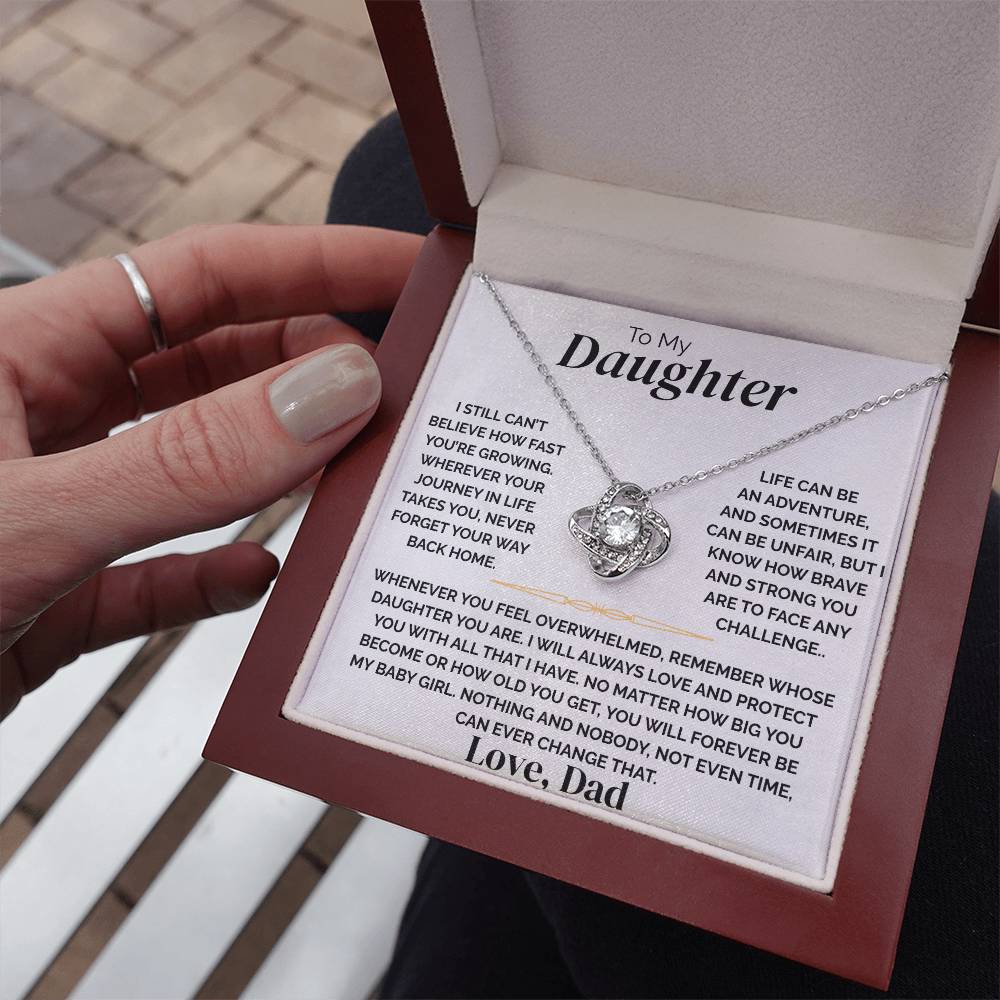 To My Daughter - Never Forget Home - Necklace