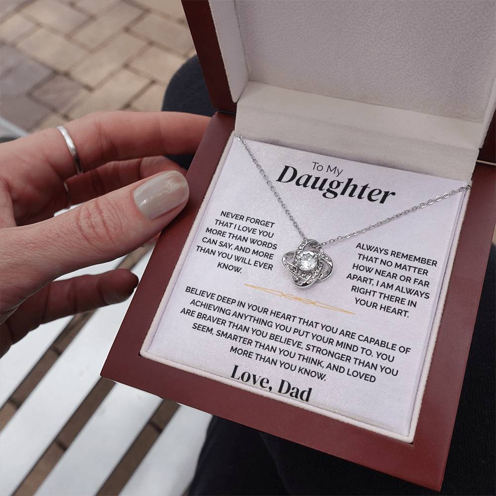 To My Daughter - Braver Than You Believe - Necklace
