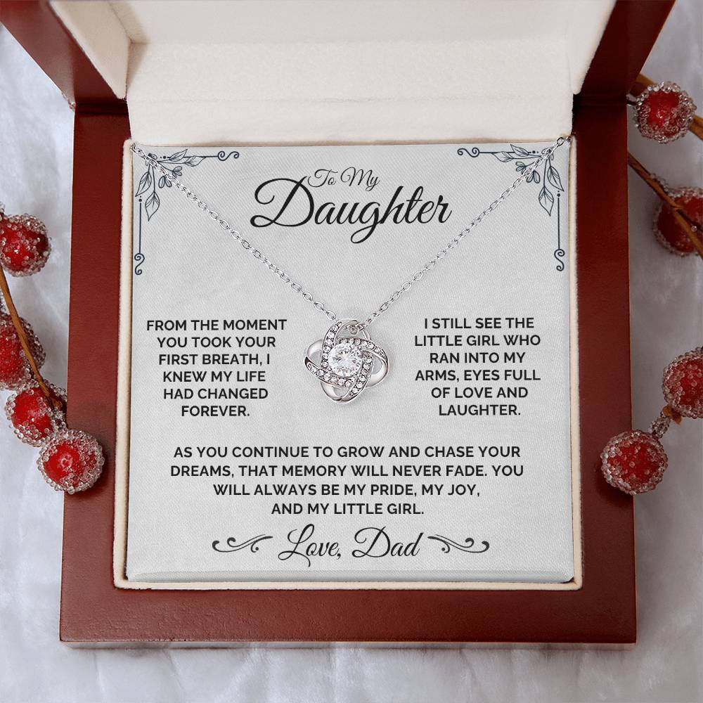 To My Daughter - My Little Girl - Necklace