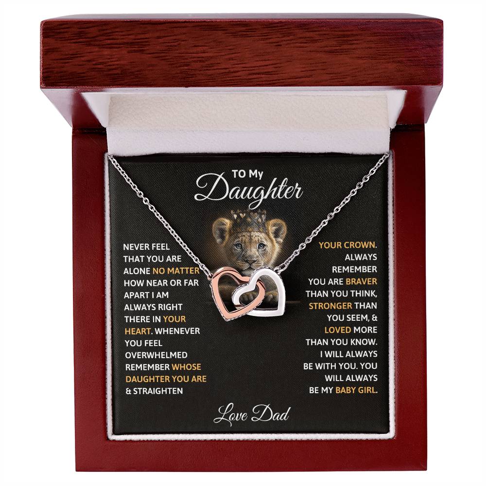 To My Daughter - Straighten Your Crown - Necklace