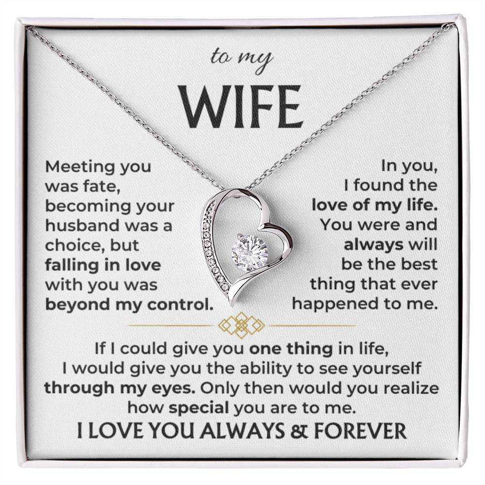 To My Wife - Meeting You Was Fate - Necklace