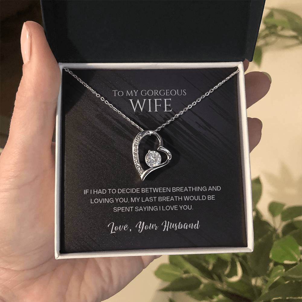 To My Wife - I Love You - Necklace