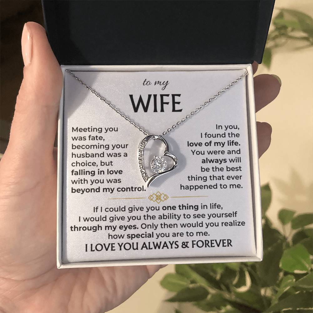 To My Wife - Meeting You Was Fate - Necklace