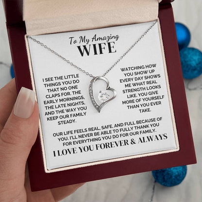 To My Wife – The Mom Our Family Needed – Necklace