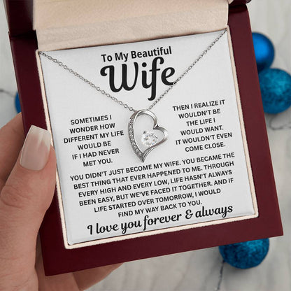 To My Wife – I’d Find You In Every Lifetime – Necklace