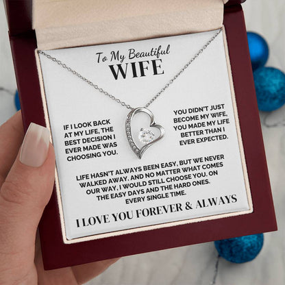 To My Wife – We Never Walked Away – Necklace