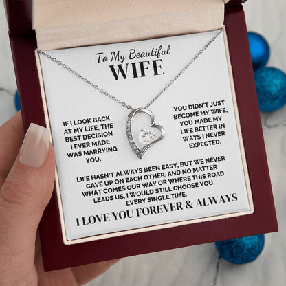 To My Wife – We Never Gave Up – Necklace
