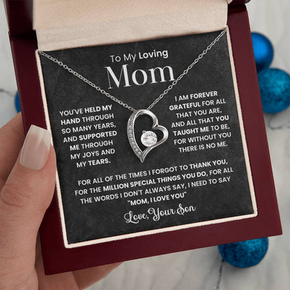 To My Mom - Forever Grateful For You - Necklace
