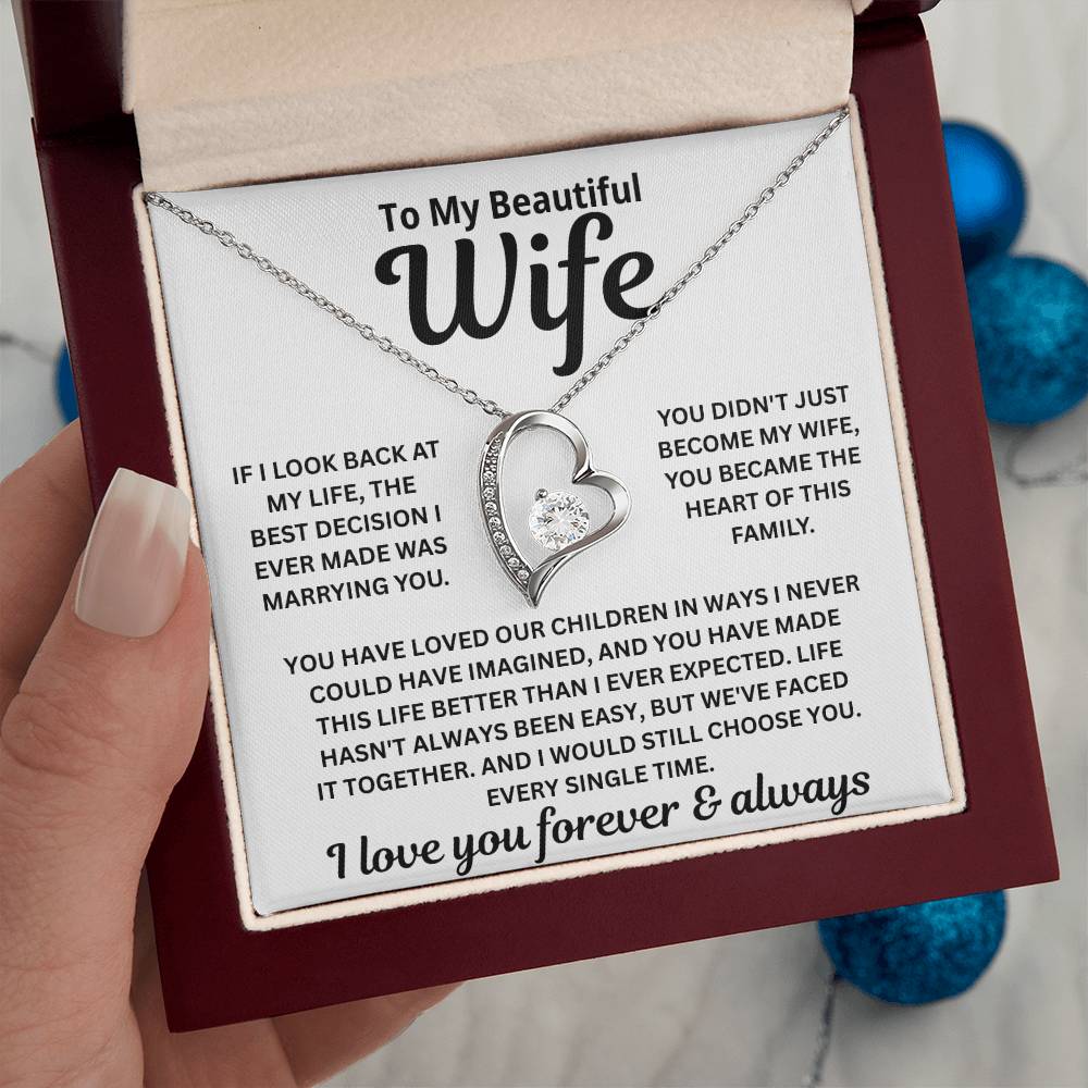 To My Wife — Heart of This Family — Necklace