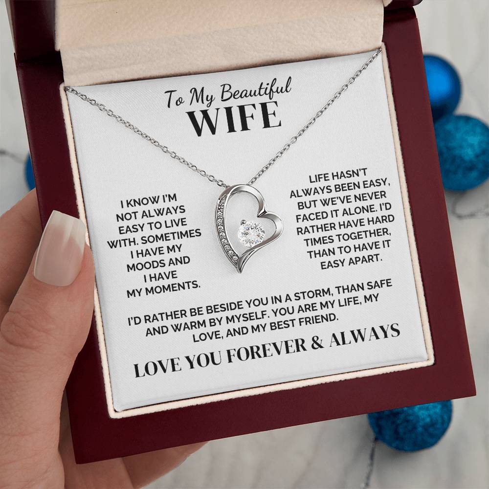 To My Wife – Hard Times Together – Necklace
