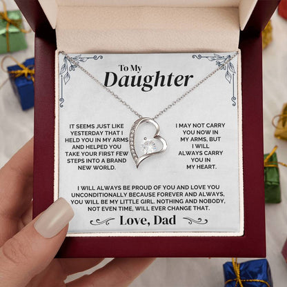 To My Daughter - Always My Little Girl - Necklace