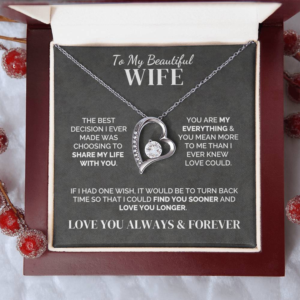 To My Wife – My Best Decision – Necklace