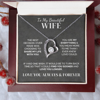 To My Wife – My Best Decision – Necklace