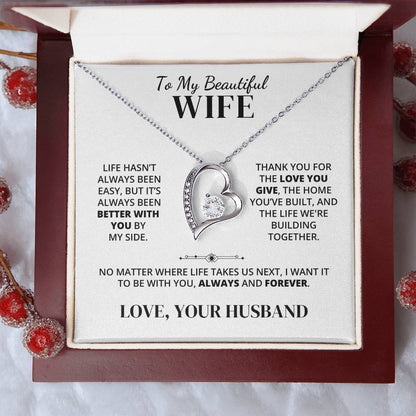 To My Wife – Better With You – Necklace