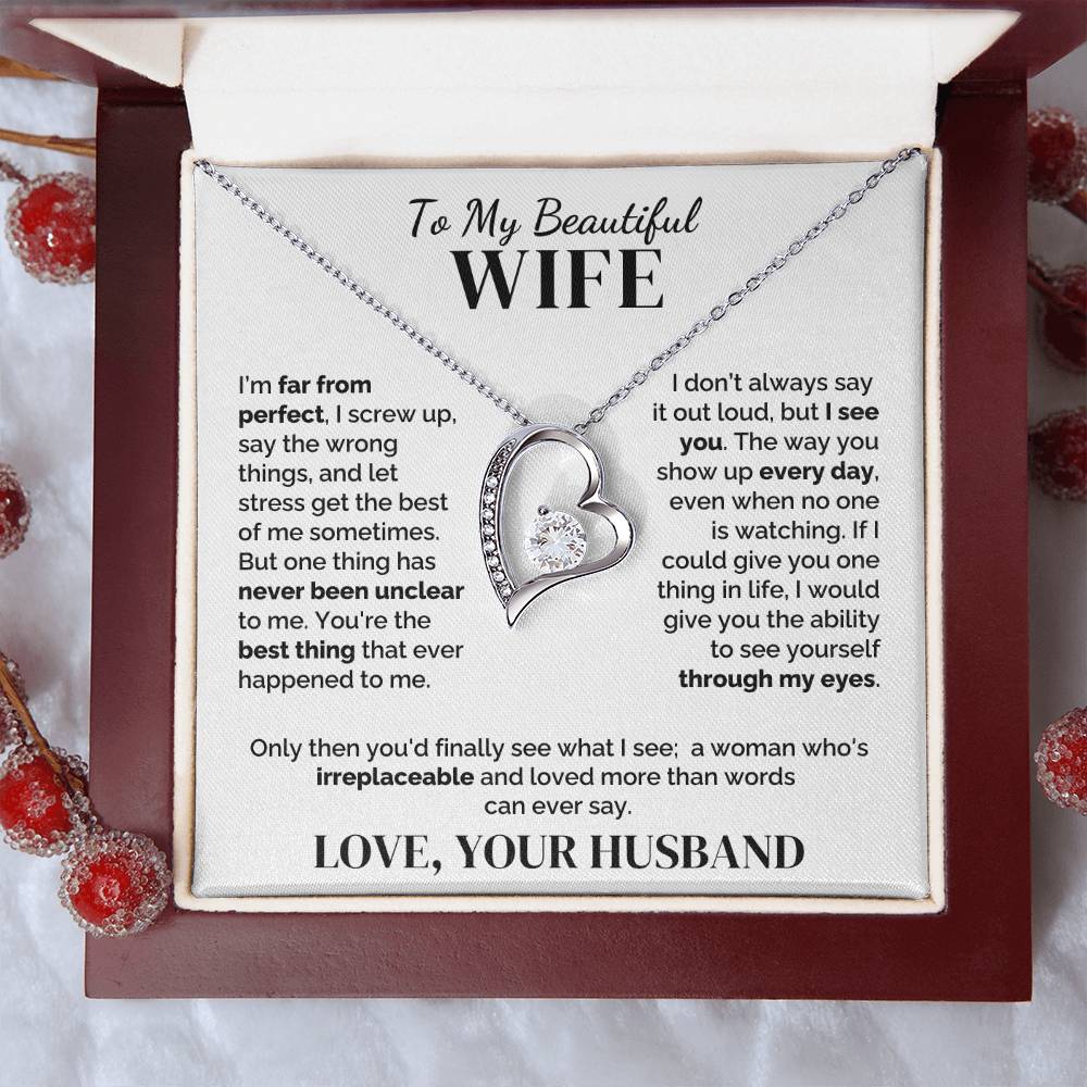 To My Wife – Irreplaceable – Necklace