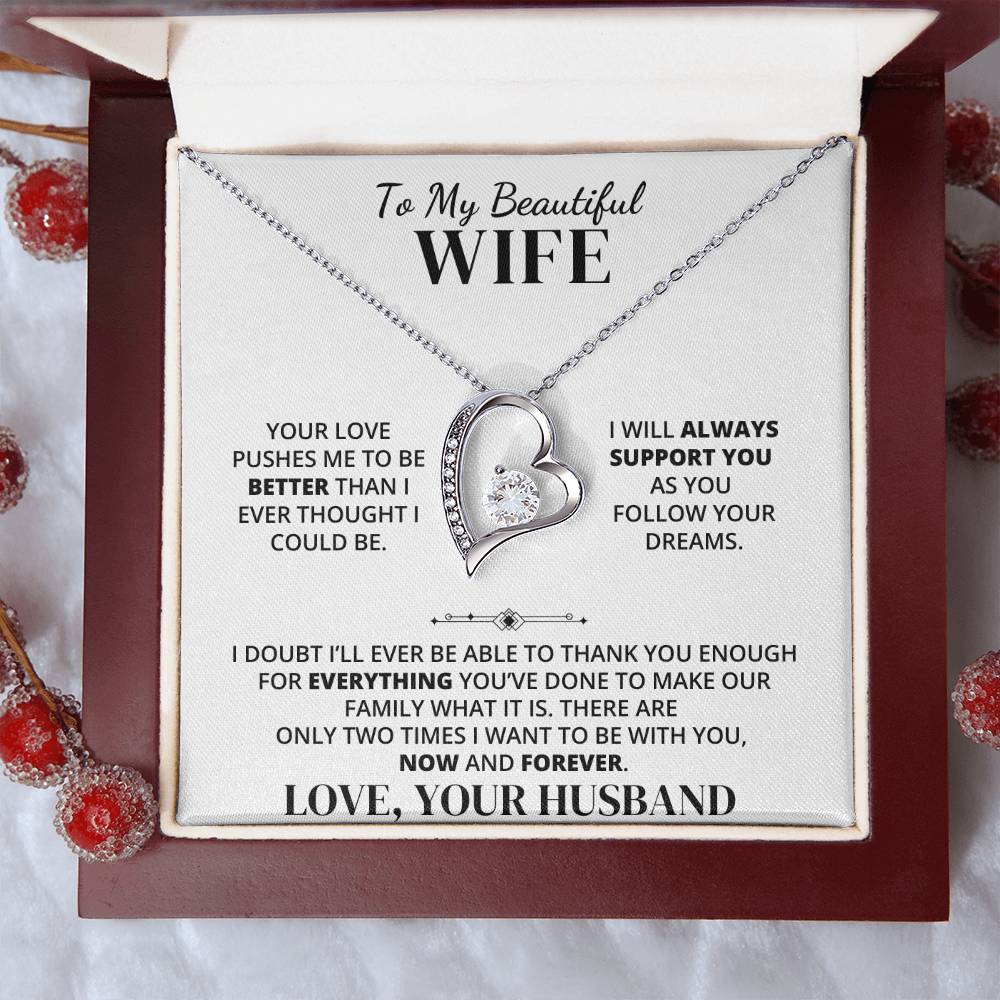 To My Wife – Thank You for Our Forever – Necklace