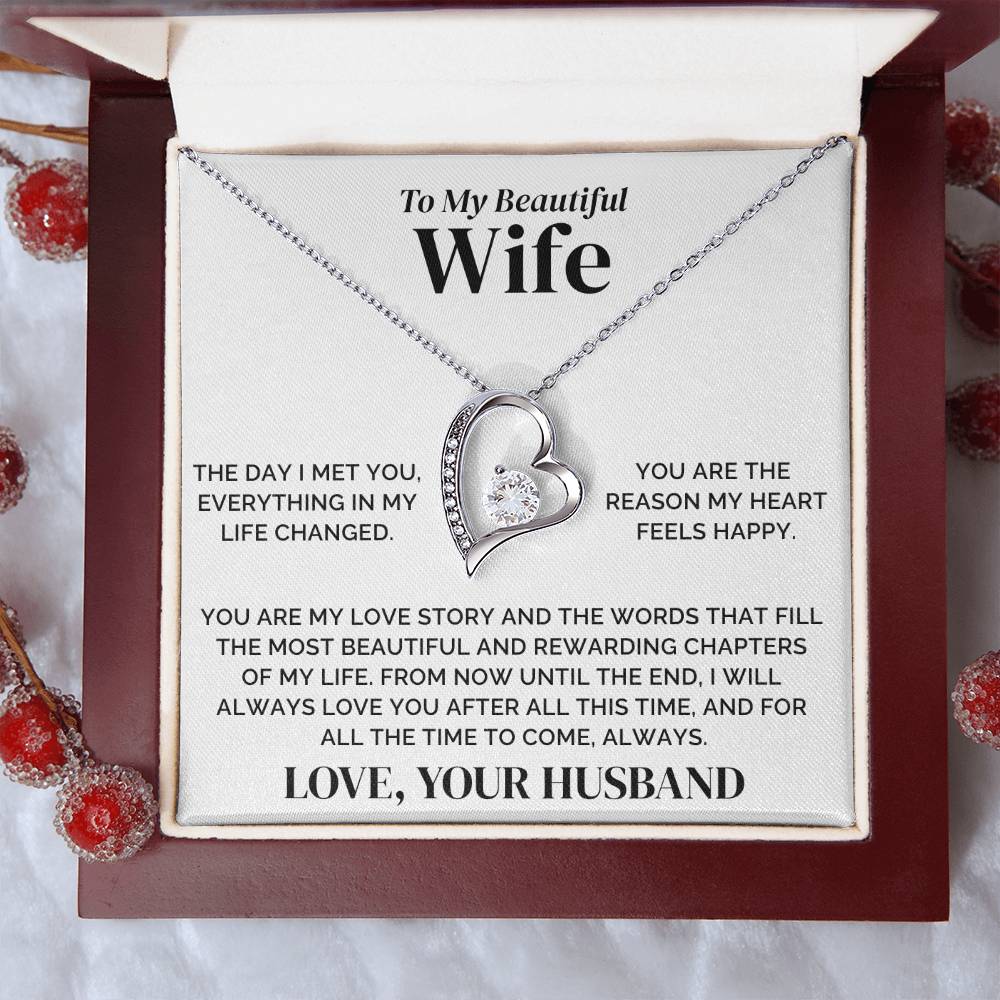 To My Wife – Our Love Story – Necklace