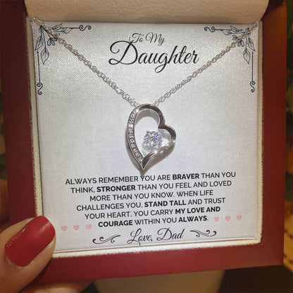To My Daughter - Always Remember - Necklace