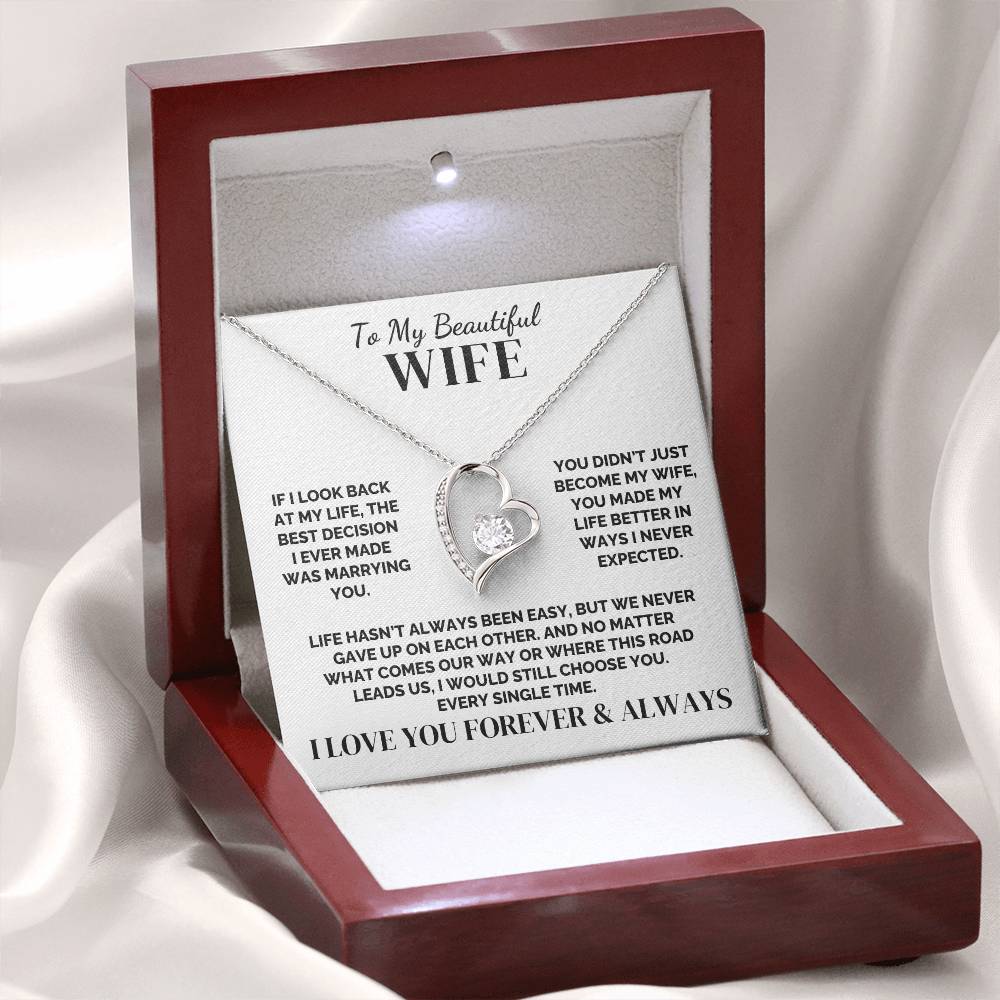 To My Wife – We Never Gave Up – Necklace