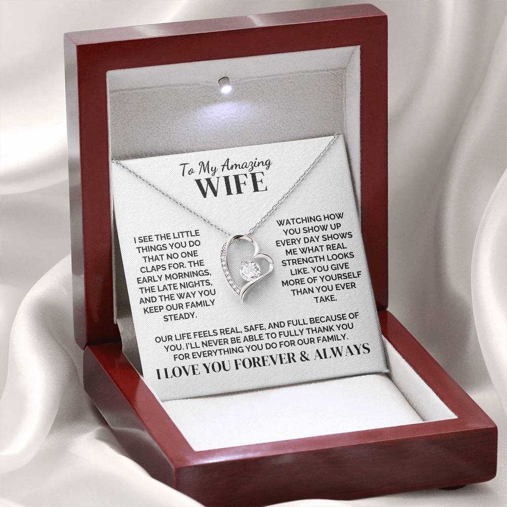 To My Wife – The Mom Our Family Needed – Necklace