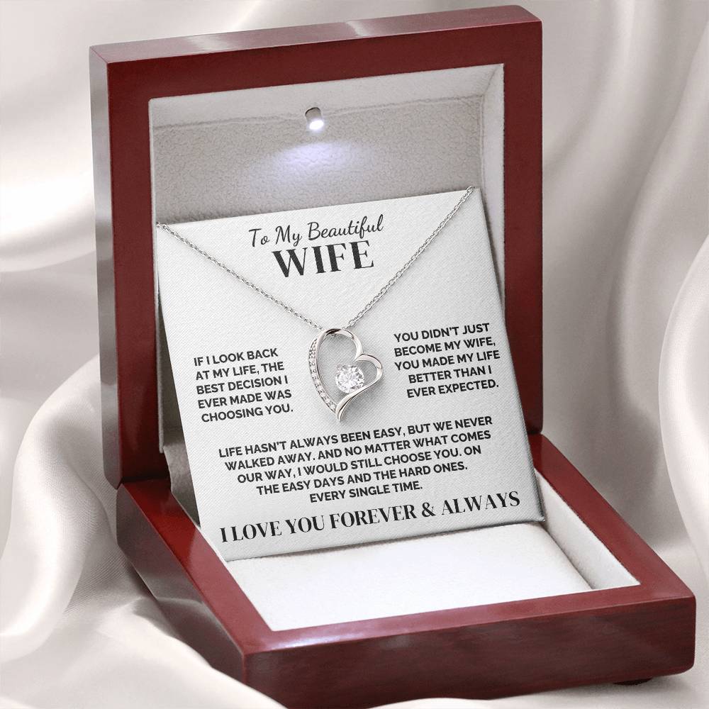 To My Wife – We Never Walked Away – Necklace