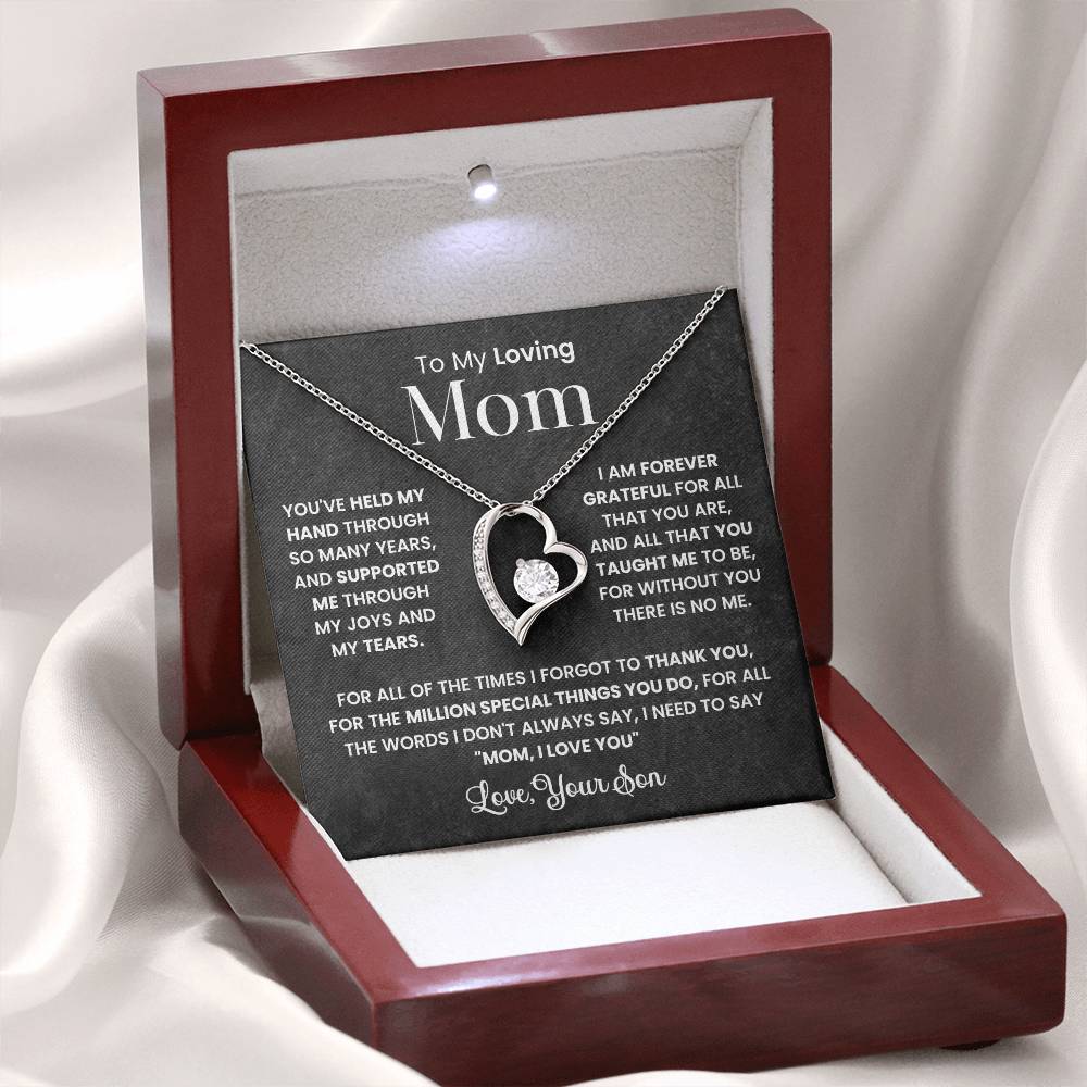 To My Mom - Forever Grateful For You - Necklace