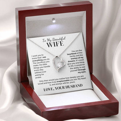 To My Wife – Seen and Irreplaceable – Necklace