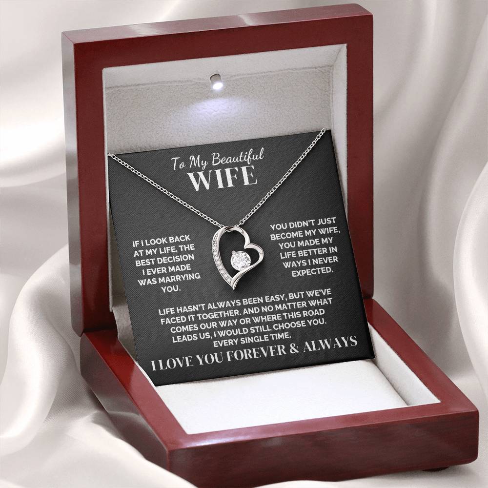 To My Wife – Faced It Together – Necklace