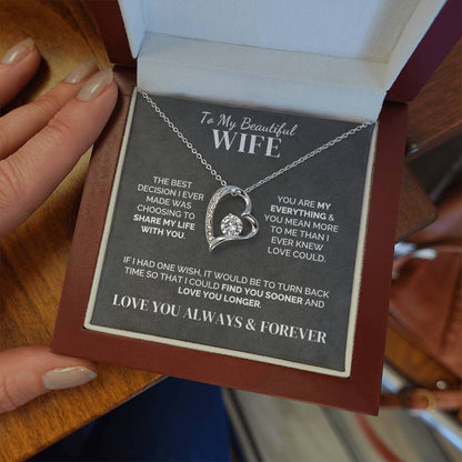 To My Wife – My Best Decision – Necklace