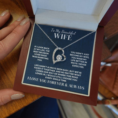 To My Wife – The Best Decision of My Life – Necklace