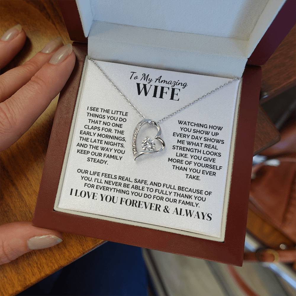 To My Wife – The Mom Our Family Needed – Necklace