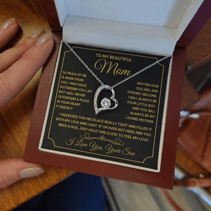 To My Mom - Always Be Your Little Boy - Necklace