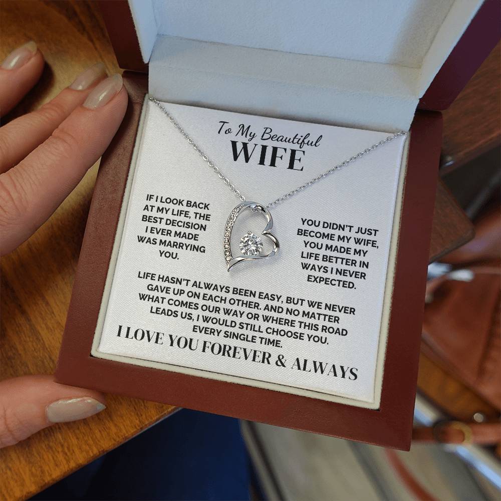 To My Wife – We Never Gave Up – Necklace