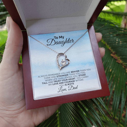 To My Daughter - Always Remember - Necklace