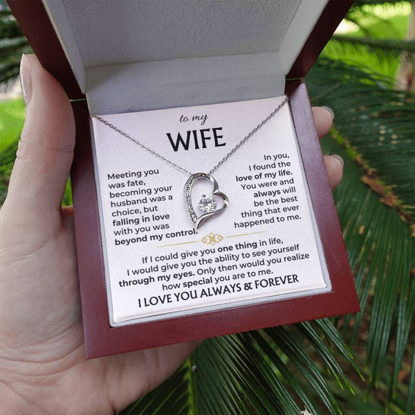 To My Wife - Meeting You Was Fate - Necklace